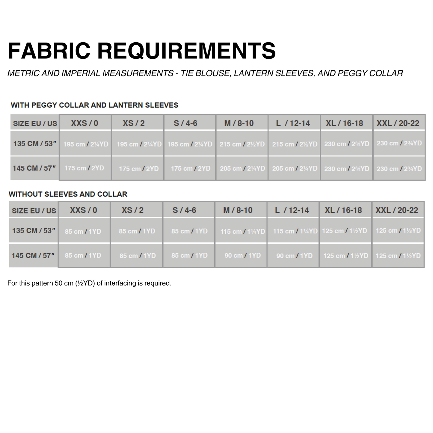 TIE BLOUSE x PEGGY COLLAR x LANTERN SLEEVE (PDF)