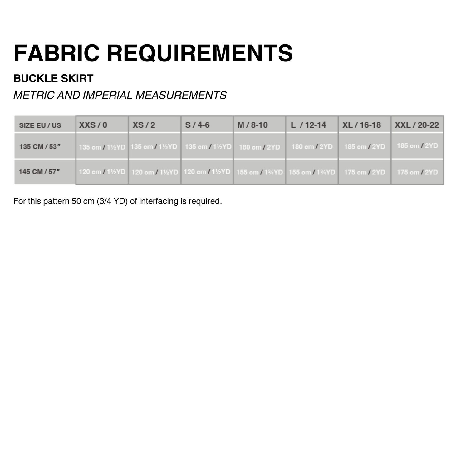 BUCKLE Skirt (PDF)