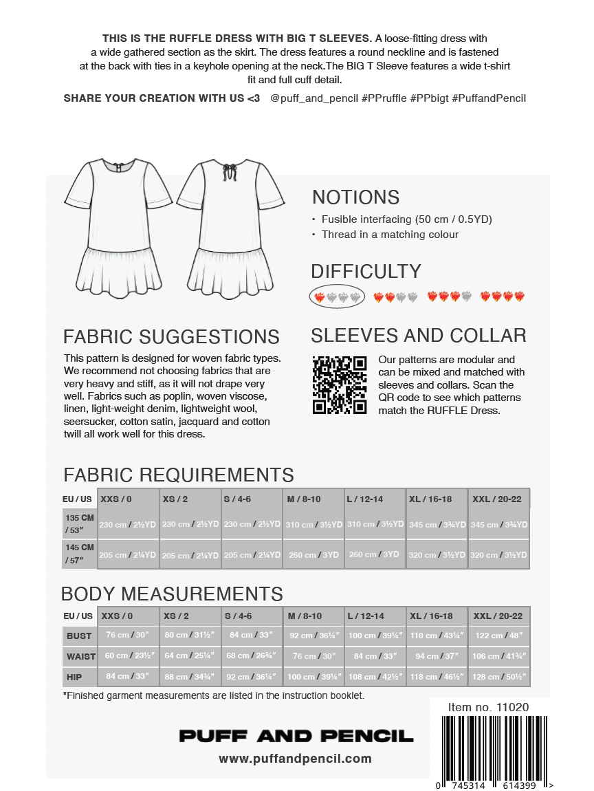 RUFFLE DRESS x BIG T (PAPER)