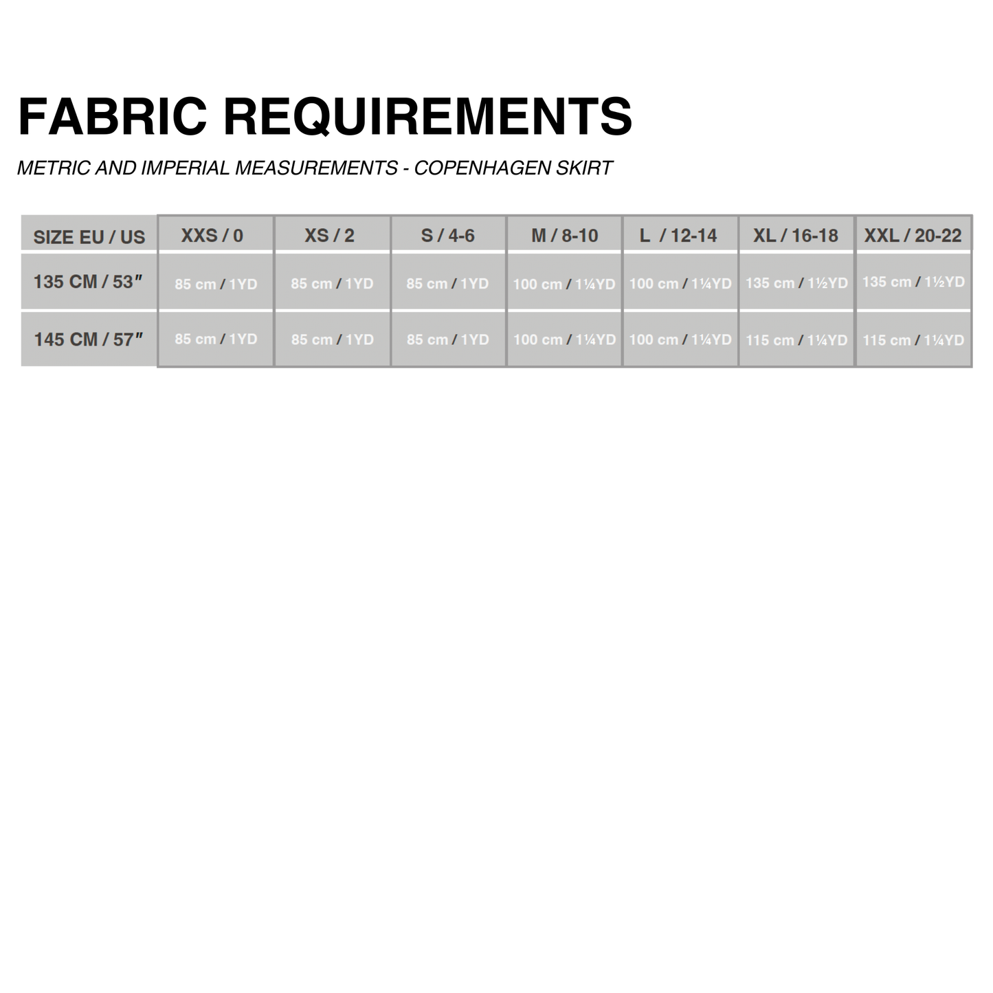 COPENHAGEN Skirt (PDF)