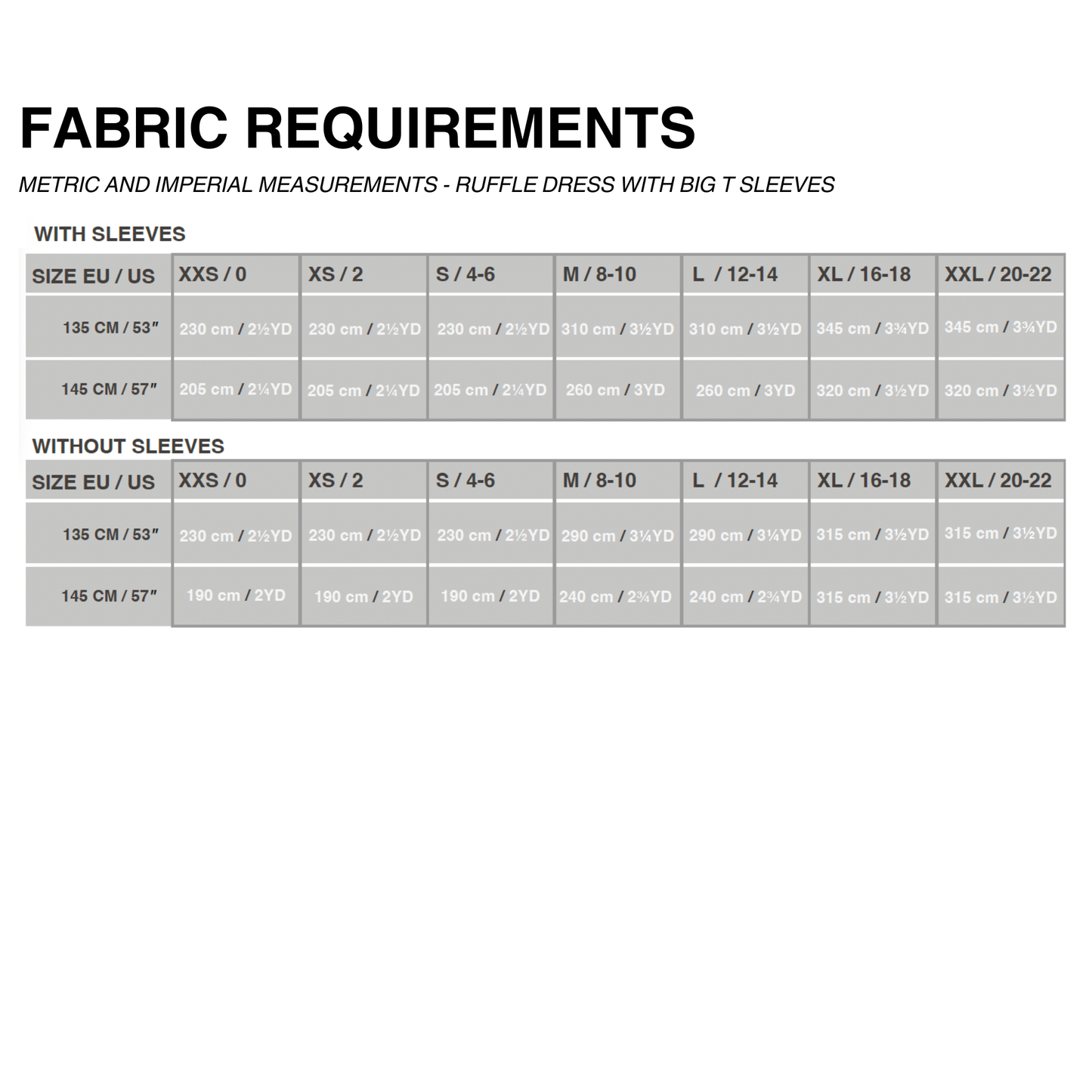 RUFFLE DRESS x BIG T SLEEVES (PDF)