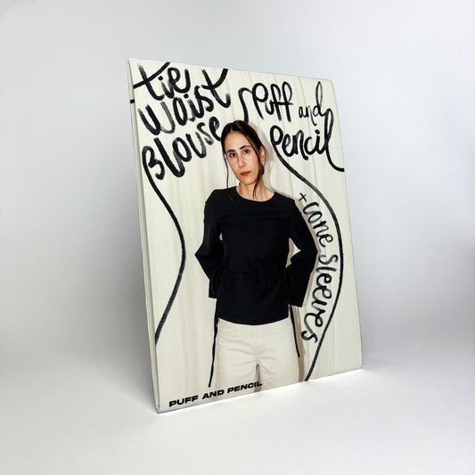TIE WAIST BLOUSE + CONE SLEEVES (PAPER)