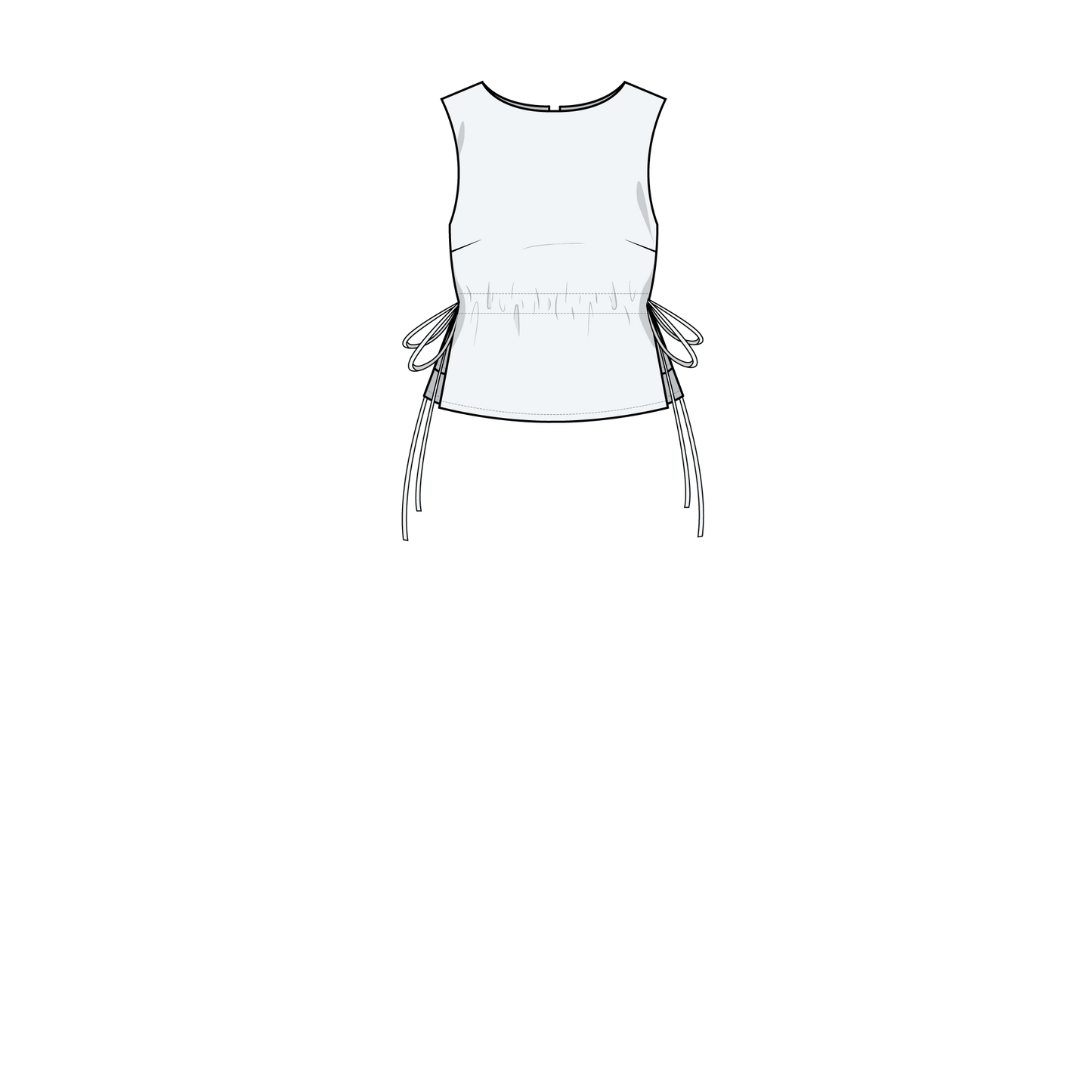 TIE WAIST BLOUSE (PDF)