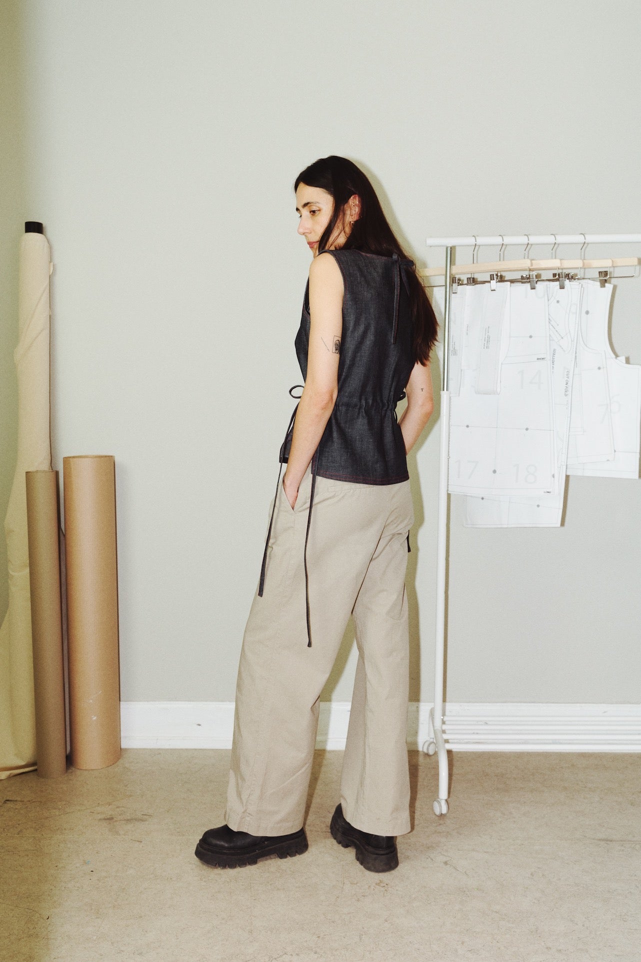 TIE WAIST BLOUSE (PDF)