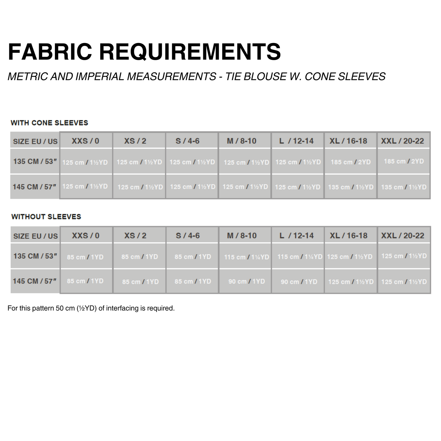 TIE BLOUSE x CONE SLEEVE (PDF)
