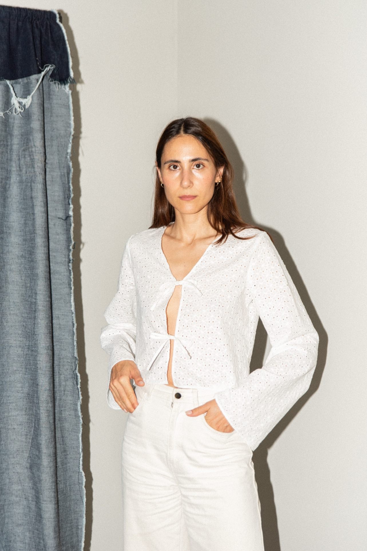 TIE BLOUSE x CONE SLEEVE (PDF)