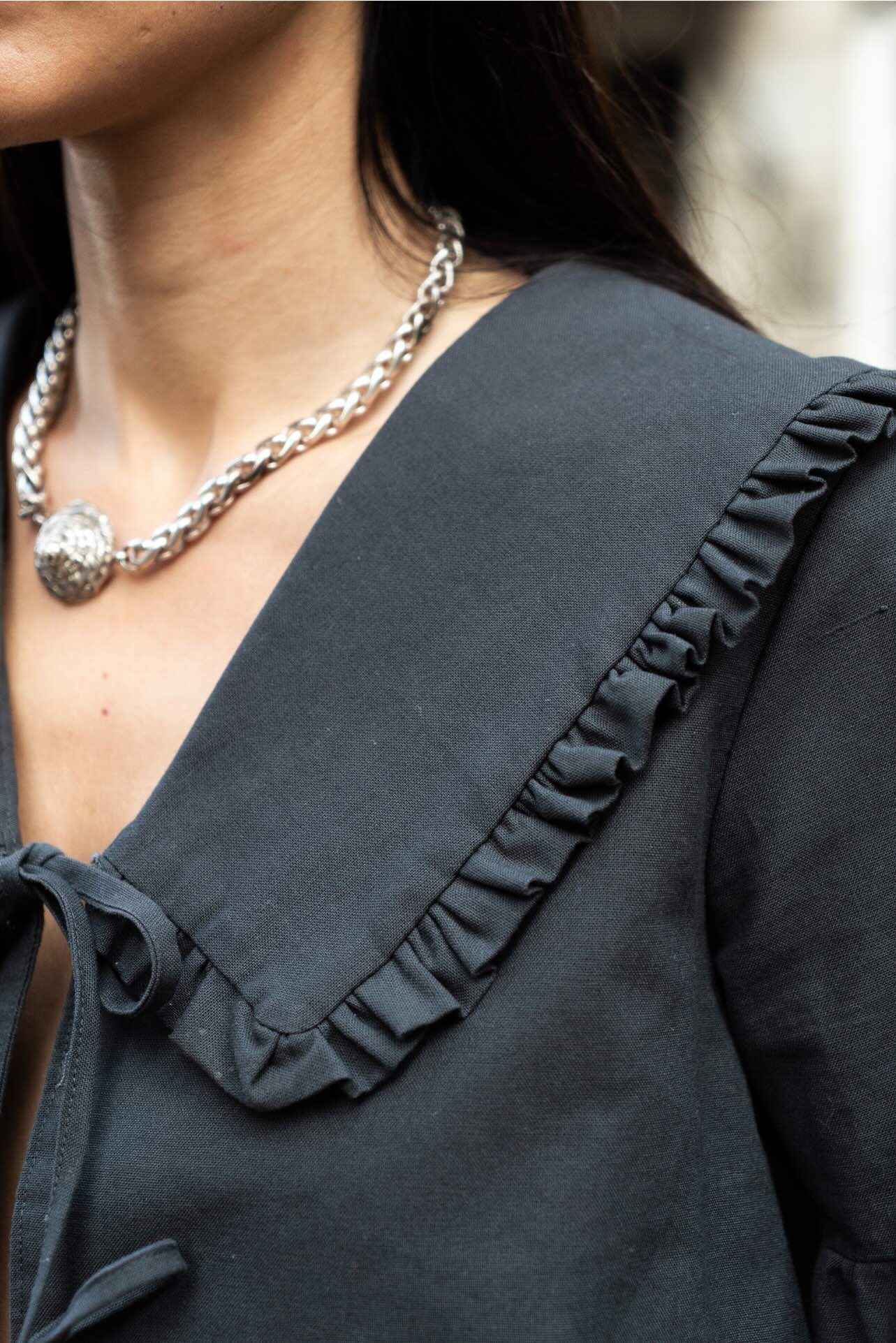 TIE BLOUSE x PEGGY COLLAR x LANTERN SLEEVE (PDF)