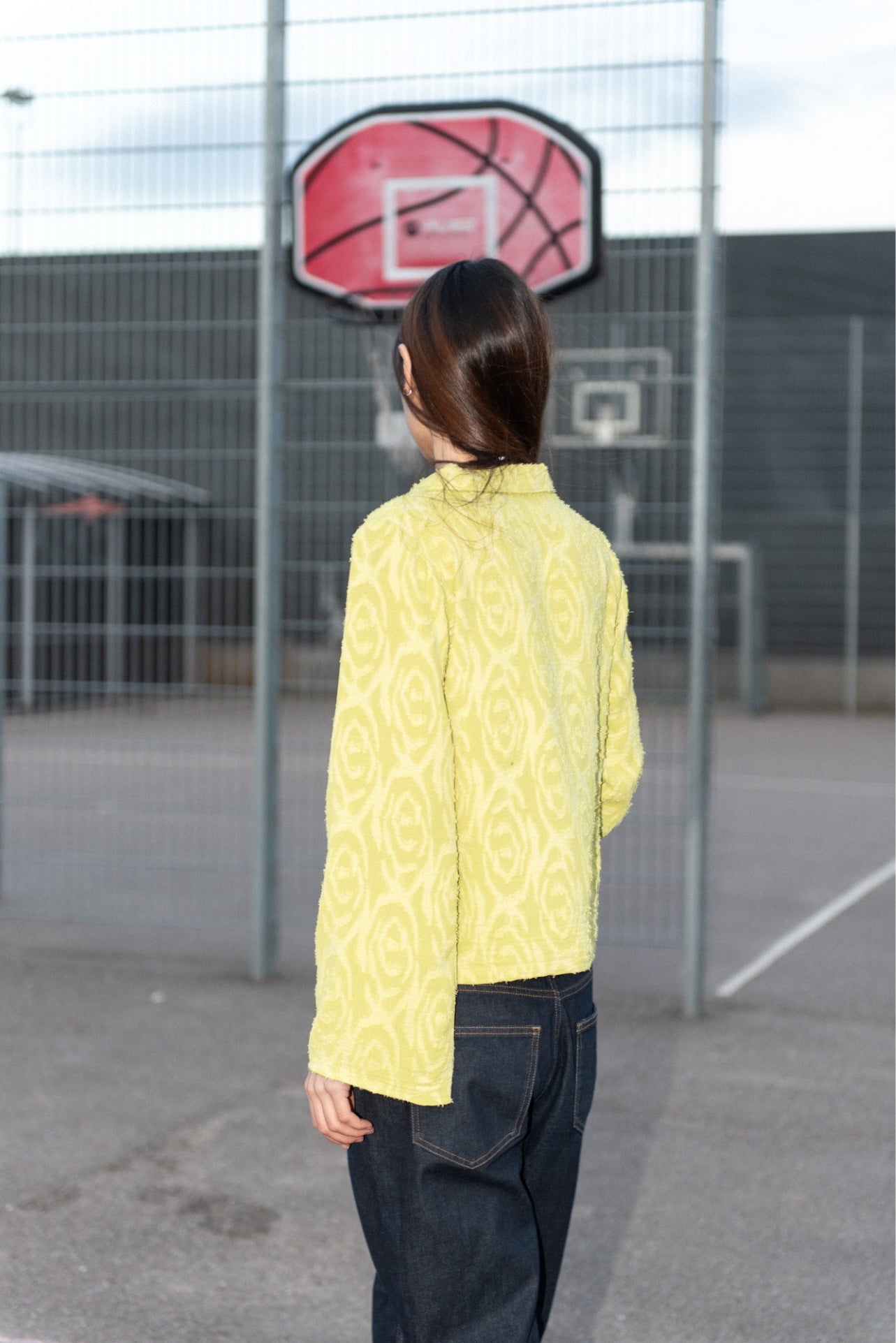 COLLARED BLOUSE + CONE SLEEVES - PRINTED PATTERN