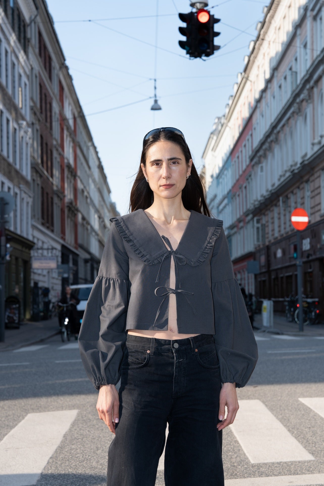 TIE BLOUSE x PEGGY COLLAR x LANTERN SLEEVE (PDF)