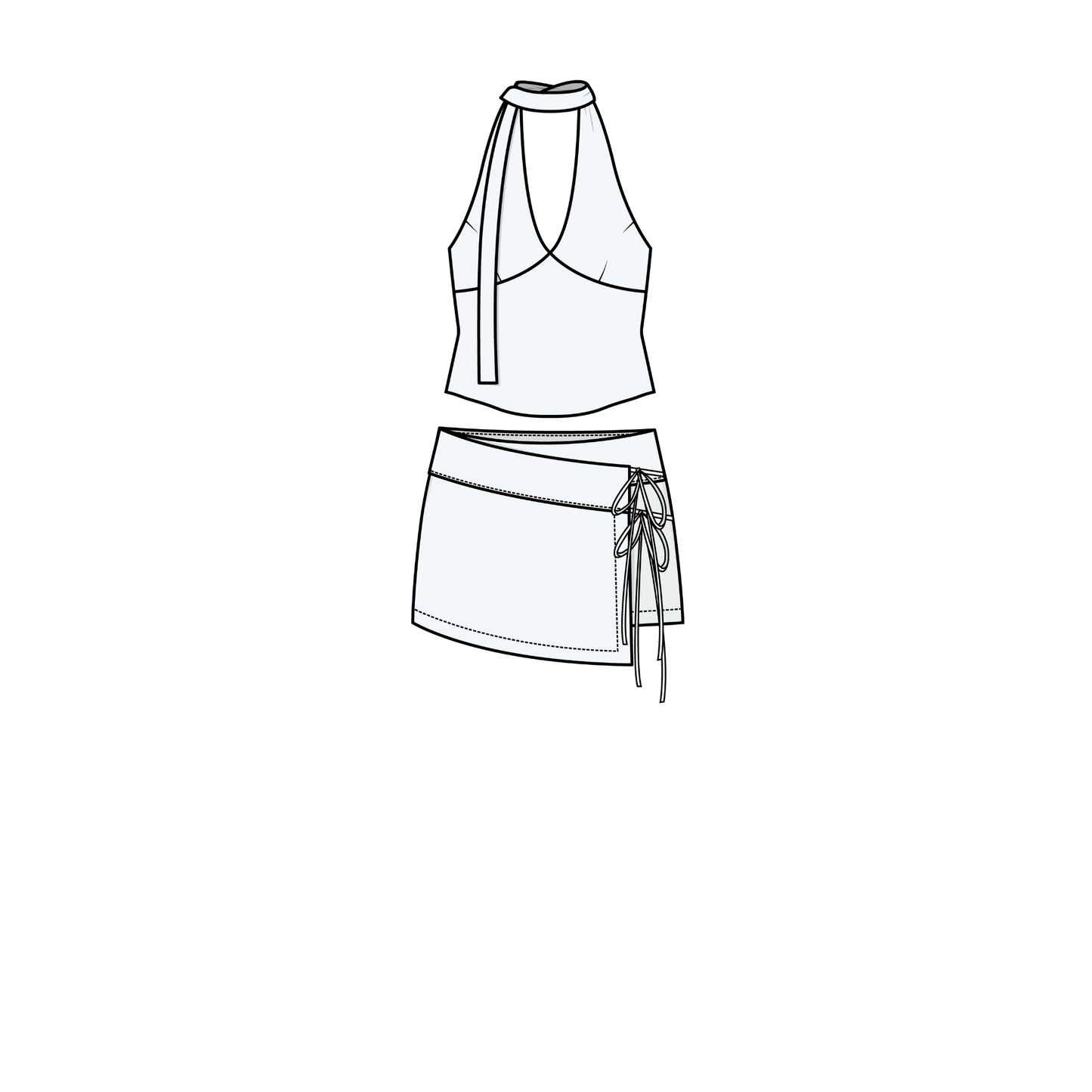 HALTER TOP x COPENHAGEN SKIRT (PDF)