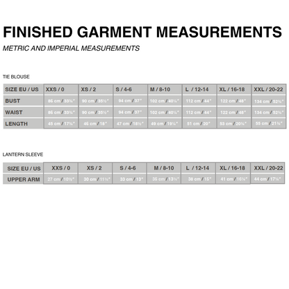 TIE BLOUSE x PEGGY COLLAR x LANTERN SLEEVE (PDF)