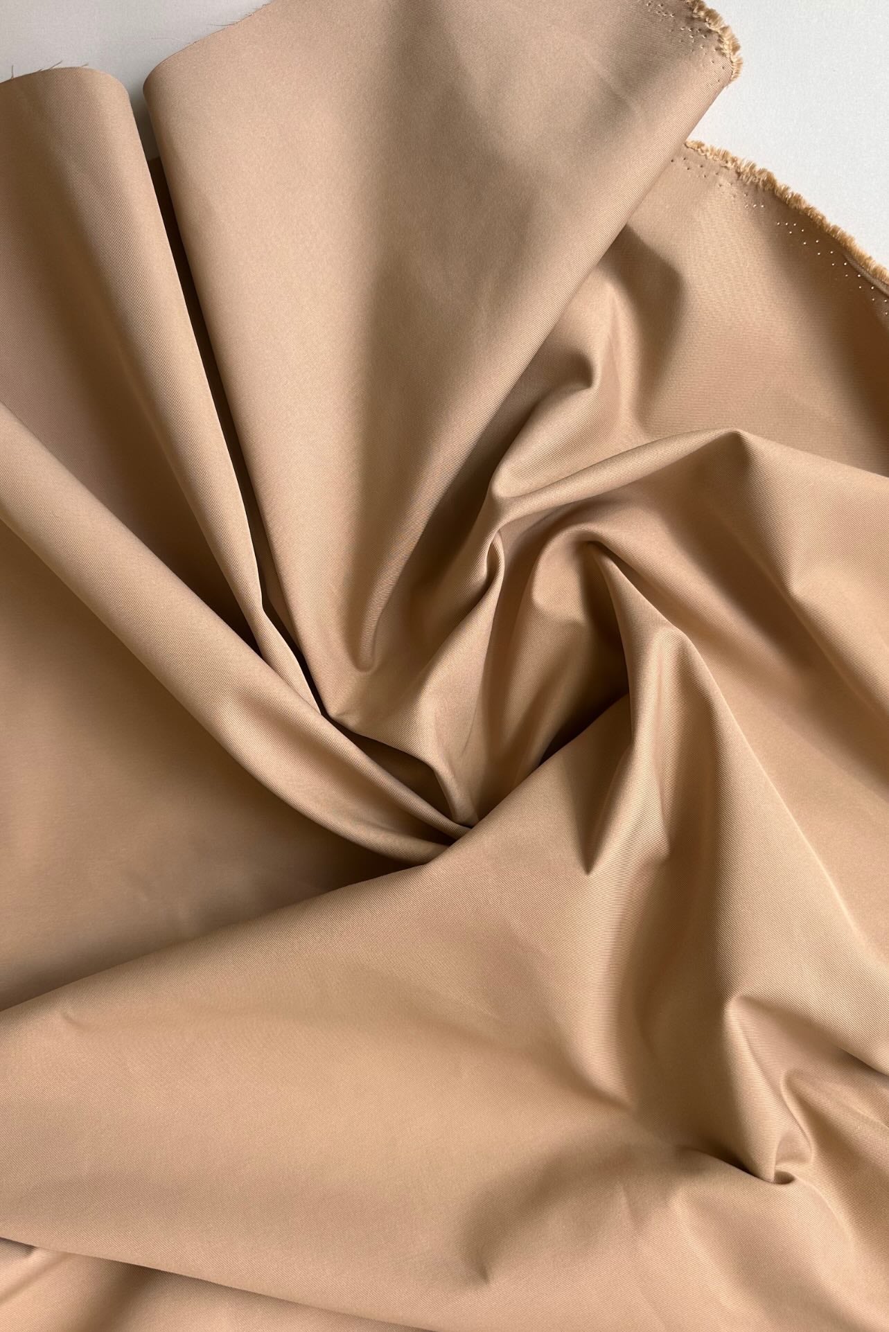 FABRIC PACKAGE: 4 meter Italian beige gabardine