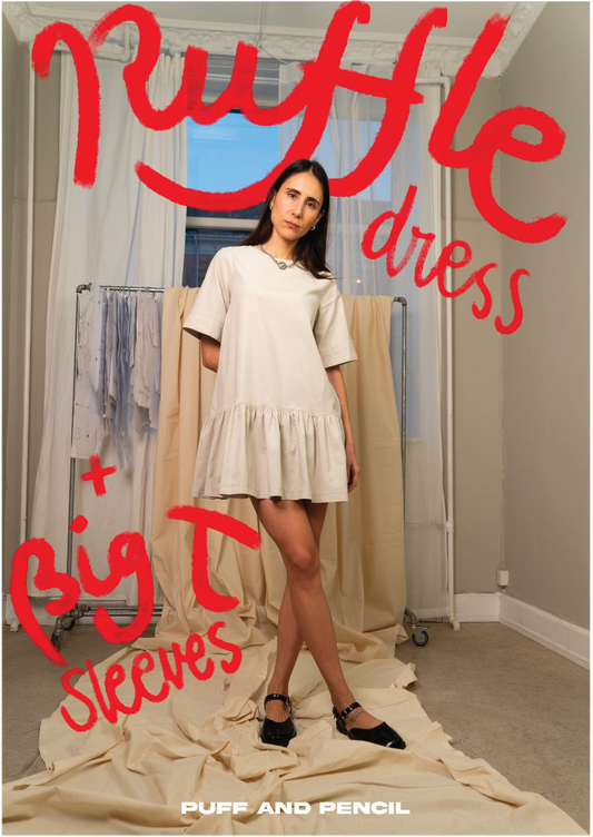 RUFFLE DRESS x BIG T (PAPER)