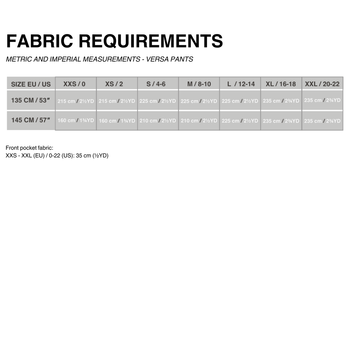 VERSA pants sewing pattern – Puff and Pencil
