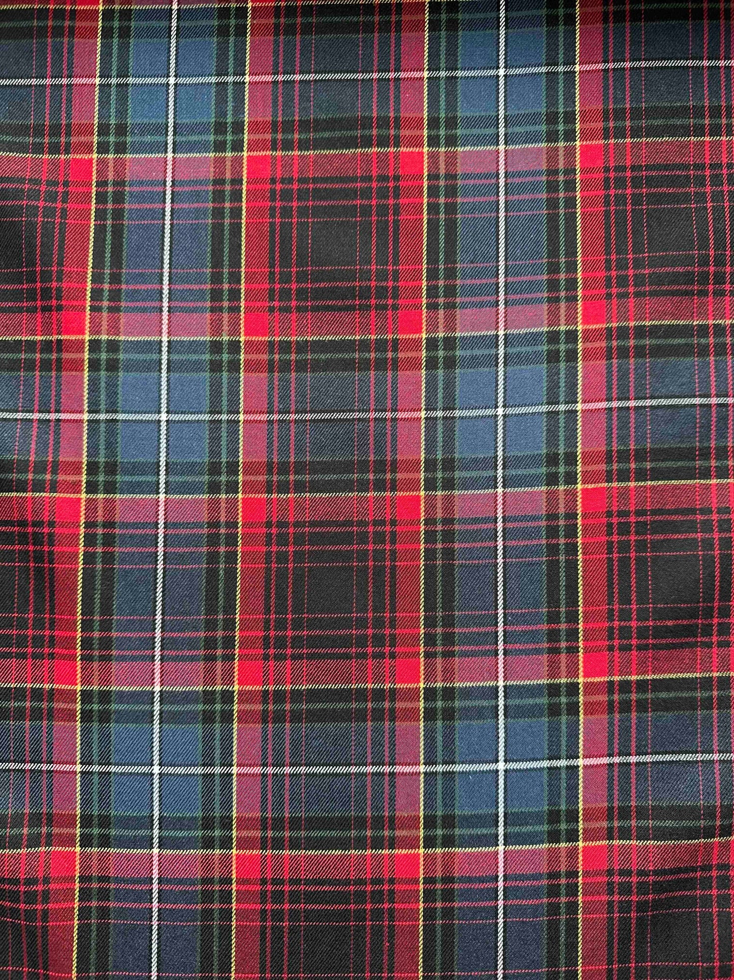 FABRIC PACKAGE: Cotton Tweed - Checked Red/Blue