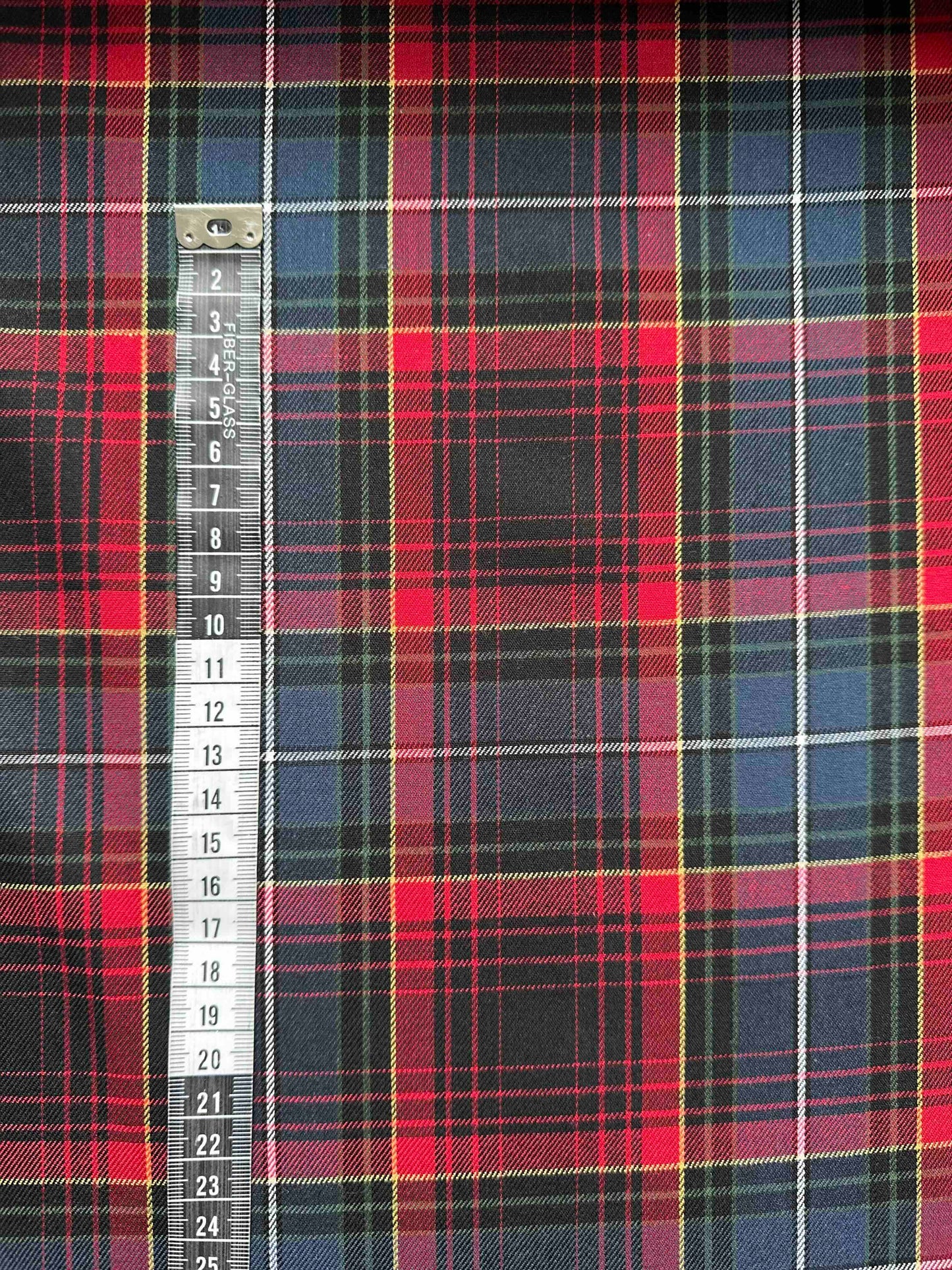 FABRIC PACKAGE: Cotton Tweed - Checked Red/Blue