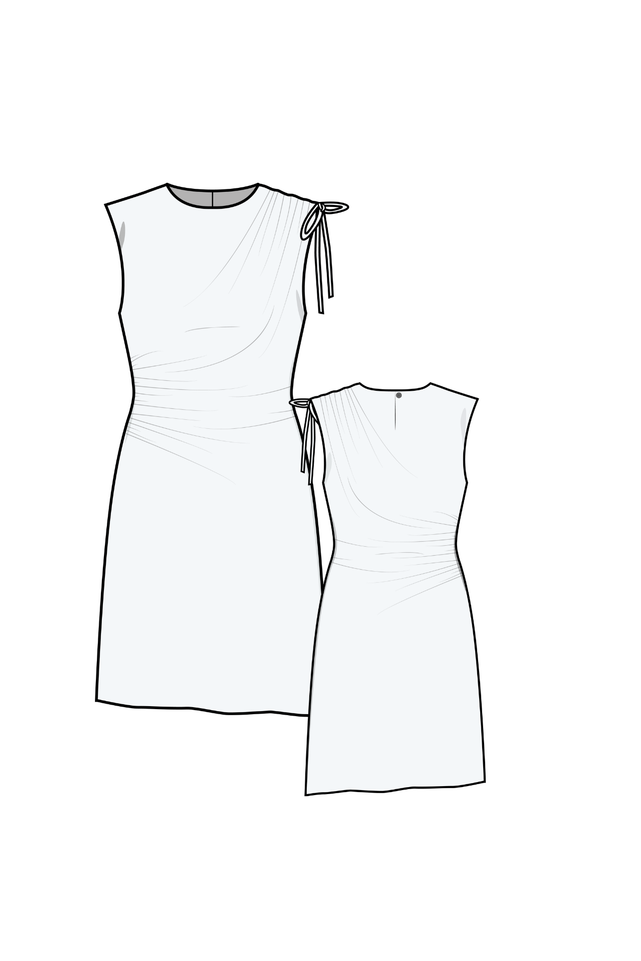 RUCHED DRESS (PDF)