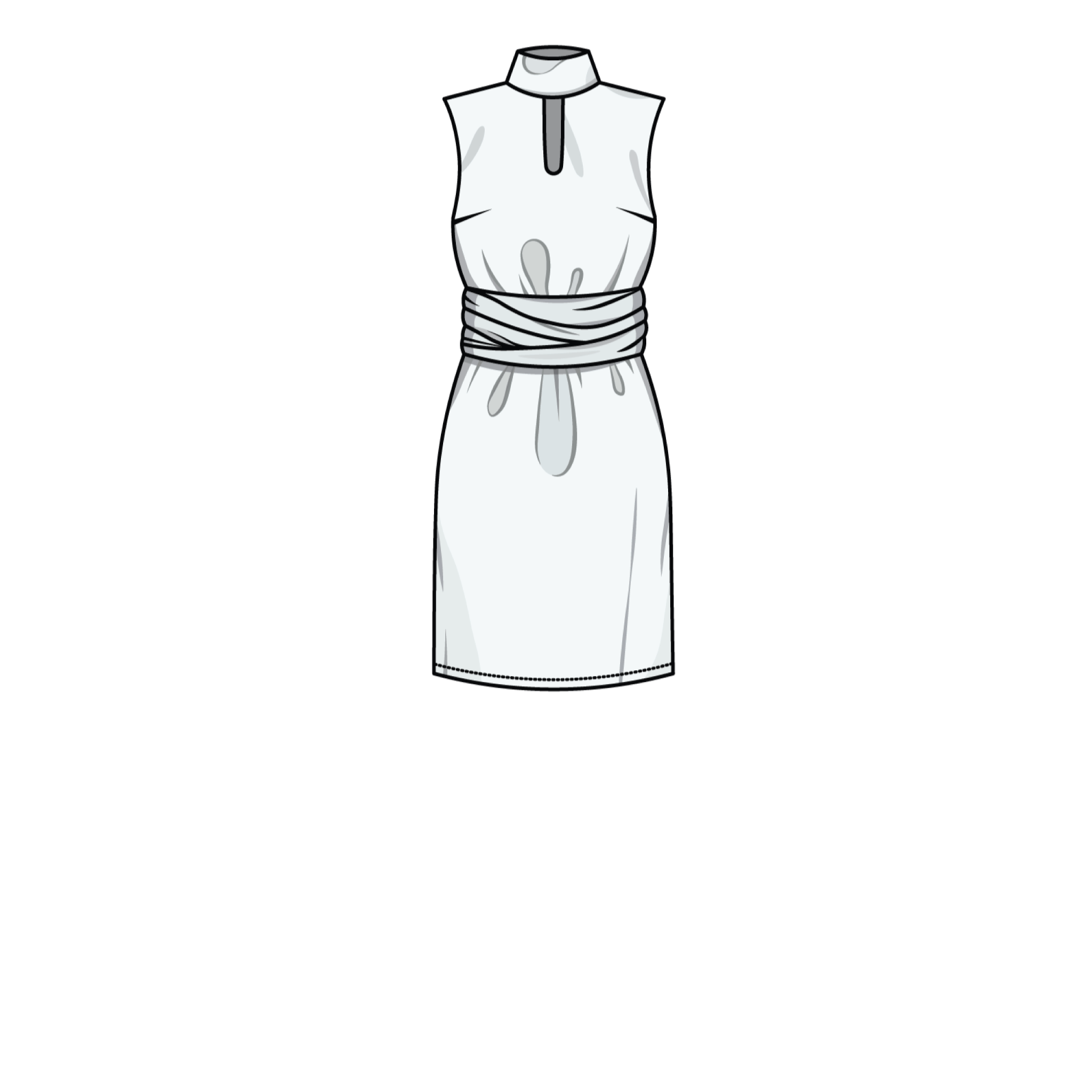 Backless Sewing Pattern BACKLESS DRESS sewing pattern – Puff and Pencil