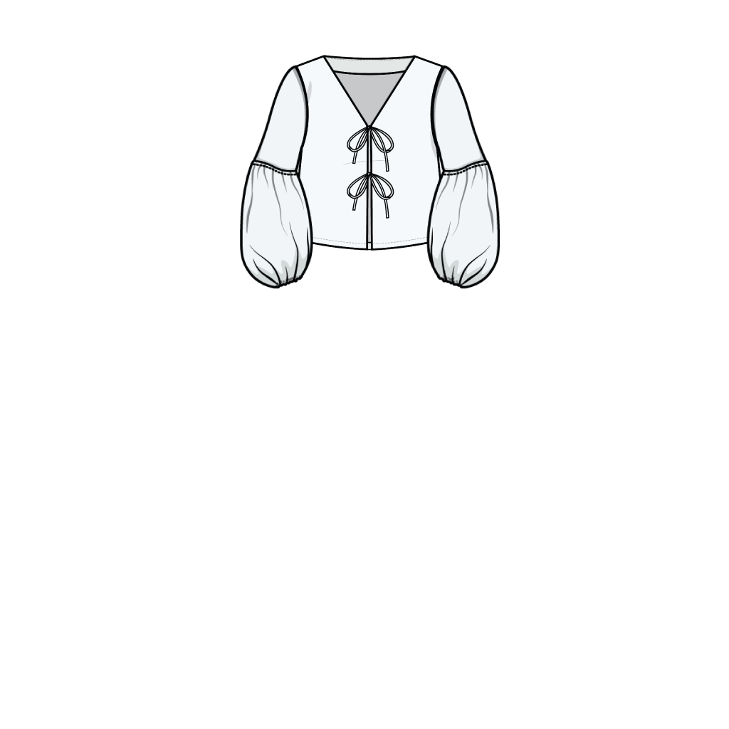 TIE BLOUSE x LANTERN